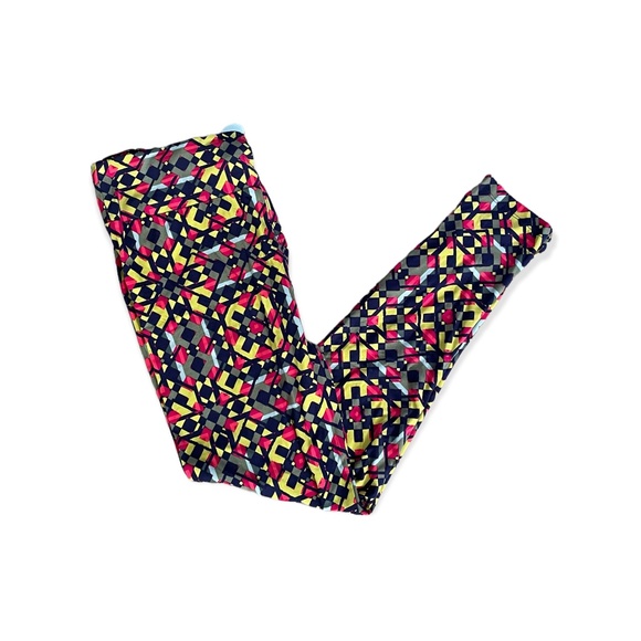 TC LuLaRoe Fabulous Geometric NWOT Leggings Tall and Curvy Great for Fall - Picture 1 of 2